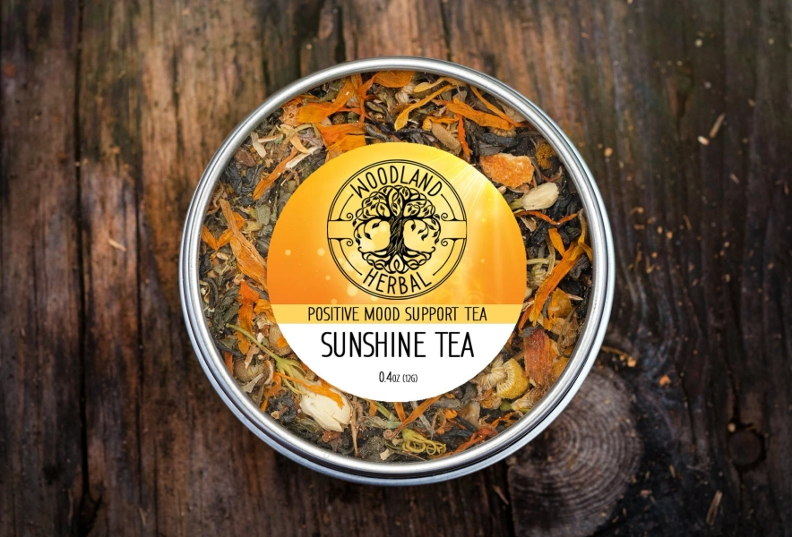 Sunshine Tea - Organic Loose Leaf Tea. Sun Tea, Positivity, Mood, Wellness, Happiness - Happy Tea