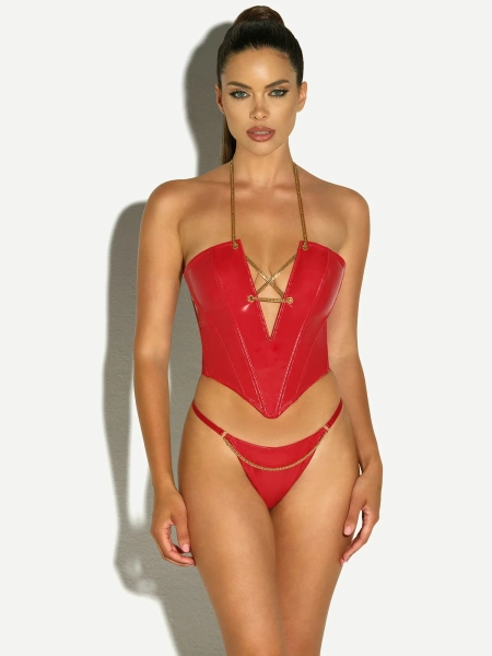 Chained Bustier Bra Set