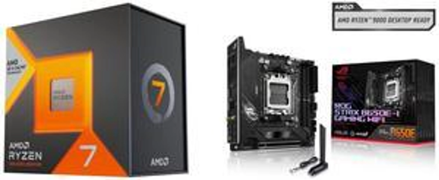 AMD Combo -  CPU AMD|RYZEN 7 7800X3D 5.0G 104M R with  ASUS ROG STRIX B650E-I GAMING WIFI