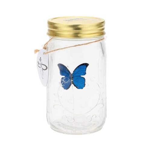 Butterfly in a Jar, Animated - Blue