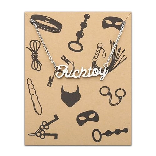 Smut Slut Gift Fuktoy Necklace Slutty Gift Spicy Lovers Gift Swear Words Gift Hotwife Gift Naughty Valentine Gift For Her