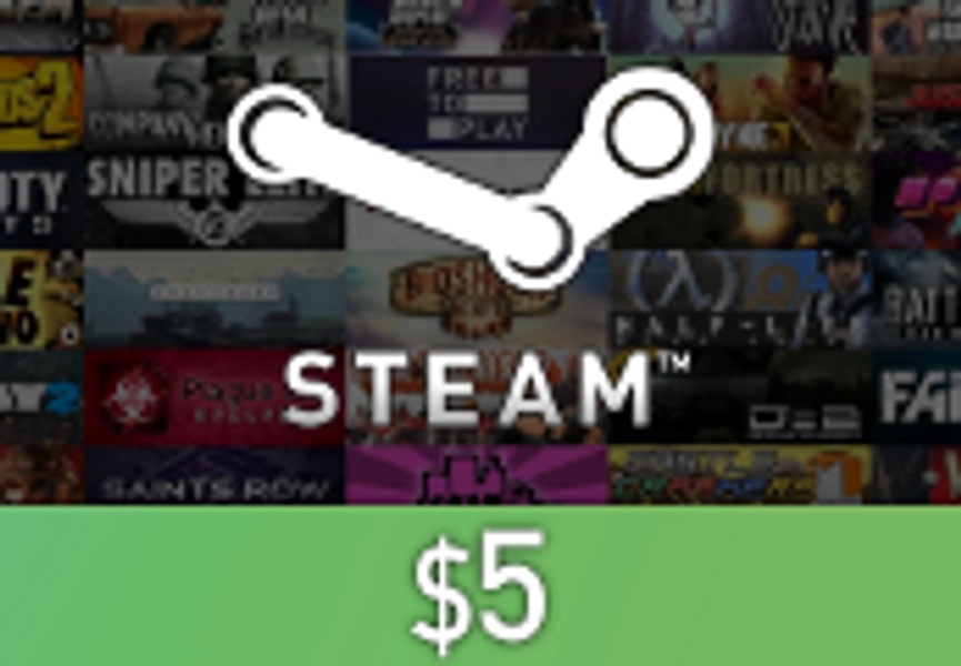 Steam Wallet Card $5 Global Activation Code