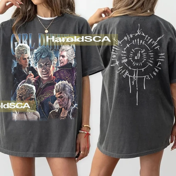 Limited Astarion Baldurs Gate 3 Girl Dinner Vintage T-Shirt, Gift For Women and Man Unisex T-Shirt Sweatshirt