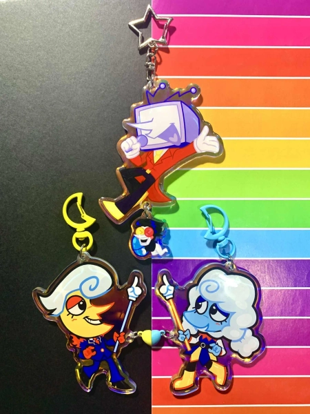 PRE-ORDER | DELTARUNE | Lanino, Elnina, Tenna, Spamton Keychains