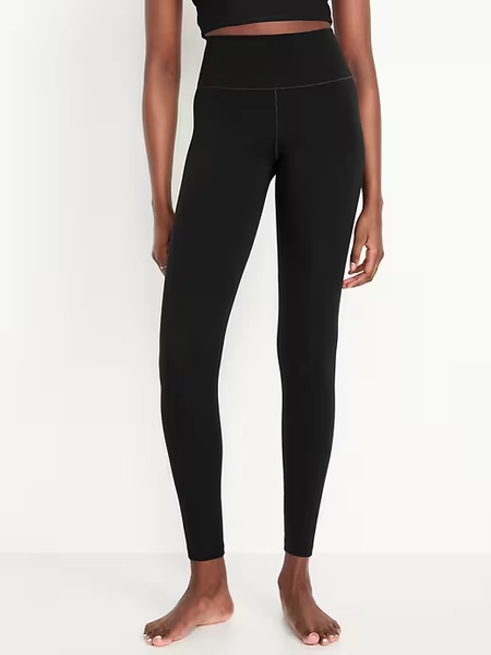 Black High-Waisted StudioSmooth Full-Length Leggings