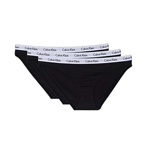 Calvin Klein Women's Carousel Logo Cotton Stretch Bikini Panties, 3 Pack
