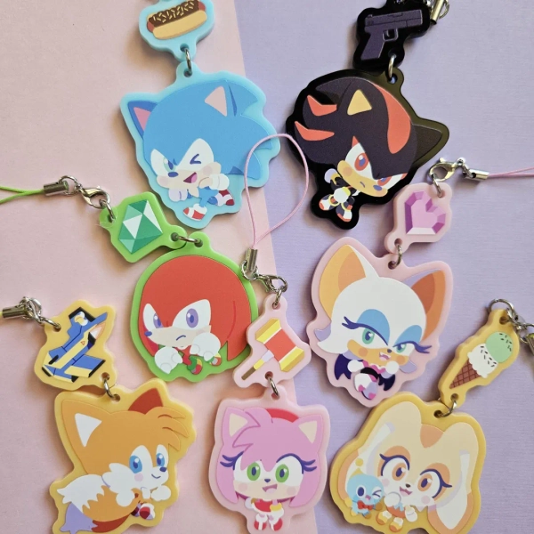 Sonic Colorful Linking Keychains