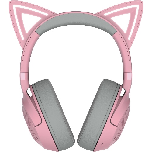Razer Kraken Kitty V2 BT Wireless Bluetooth RGB Headset with Kitty Ears, Quartz Edition - Kraken Kitty V2 BT - Quartz