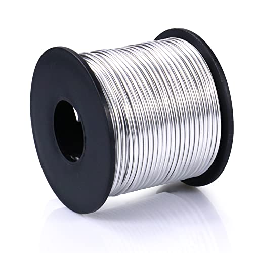 Aluminum Craft Wire, 95 Feet 2.0mm/ 14 Gauge Soft Silver Metal Aluminum Wire Bendable Sculpting Aluminum Wire Roll Bulk for DIY Crafts Jewelry Making - 2.0mm/29m - 1