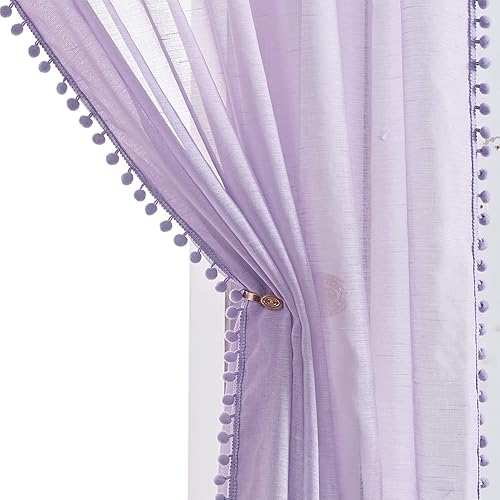 Sheer Purple Curtains