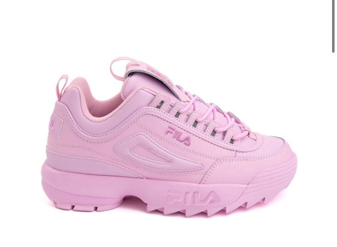 Womens Fila Disruptor 2 Premium Athletic Shoe - Pirouette Pink Monochrome