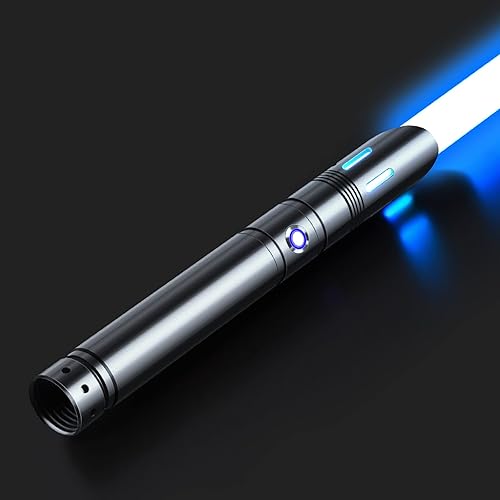 ANASABER Lightsaber, Dueling Lightsaber for Adult, RGB 12 Color Lightsabers with 4 Sound Fonts,Metal Hilt,Replaceable Blade(32 inch), FX Light Saber for Valentines dayGift,Cosplay,1 Pack,S8 - 32 Inch For Adult