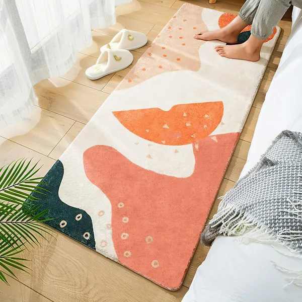 Colorful Patterned Bedside Rug