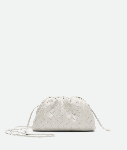 Bottega Veneta Mini Pouch in Chalk