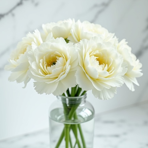 Venus Fleur Thalia Porcelain Vase Roses White
