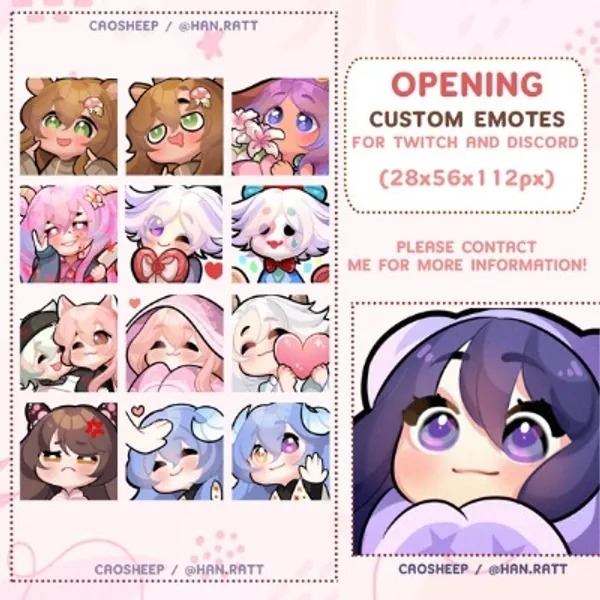 CUSTOM Emotes Emojis Stickers Pack for Twitch Discord and | Etsy