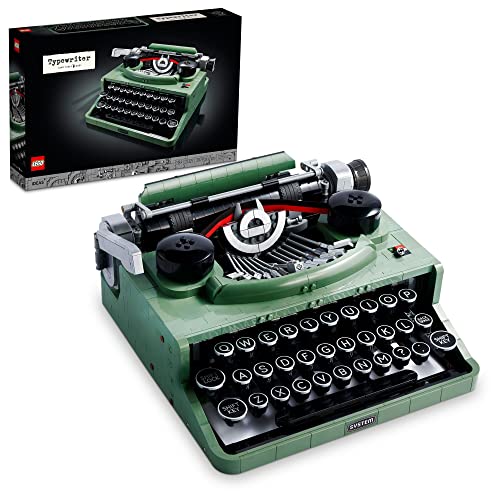 LEGO Ideas Typewriter 21327 Building Set for Adults, Collectible Retro Display Model, Creative Hobbies Unique Gift Idea - Standard Packaging