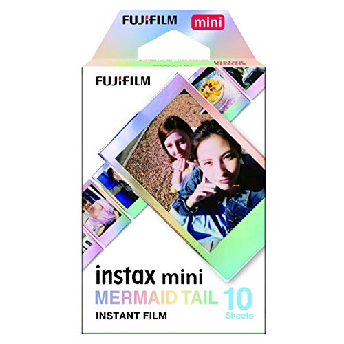 Fujifilm Instax Mini Mermaid Tail Film - 10 Exposures - 10 Count (Pack of 1) - 10 Shot (Mermaid Tail)