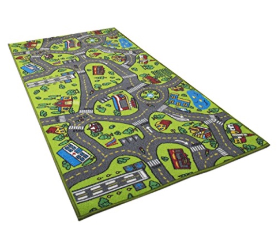 Kids Carpet Playmat Rug City Life Great for Playing with Cars and Toys - Play Learn and Have Fun Safely - Kids Baby Children Educational Road Traffic Play Mat for (Large- 60 inches by 32 inches) - Large 60" x 32" inches!