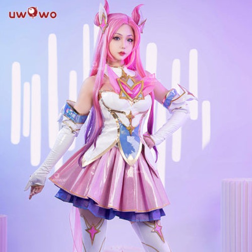 Uwowo League of Legends/LOL Costume Star Guardian Kai'Sa SG Kaisa Christmas Cosplay Costume - 【In Stock】M