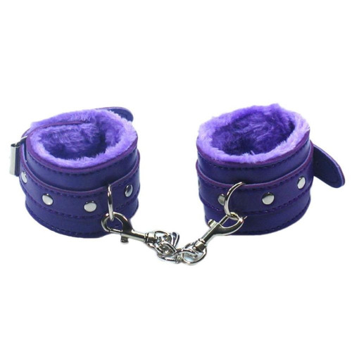 Purple Fur Lined Cuffs