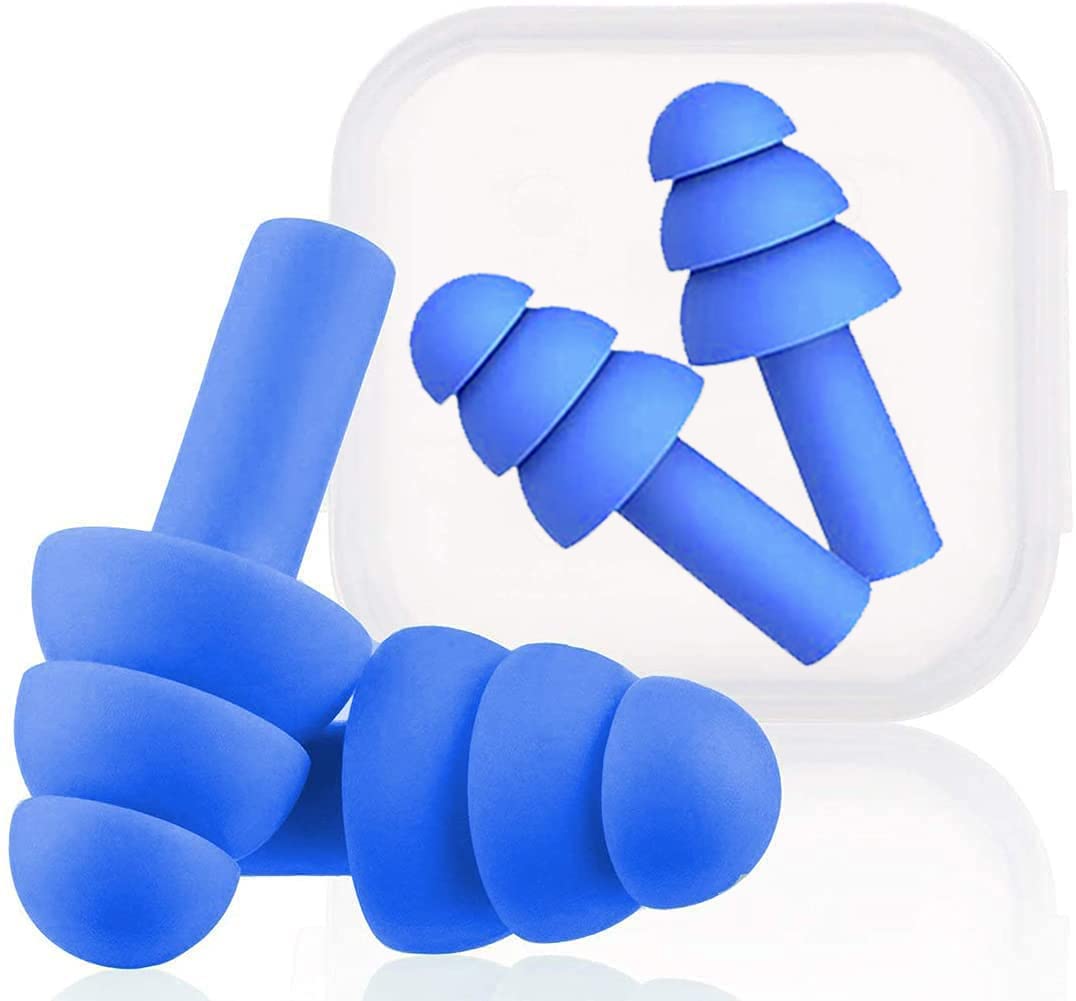 𝐄𝐀𝐑𝐏𝐋𝐔𝐆𝐒 Earplugs for Sleeping, Noise Cancelling Sound Blocking Eer Plugs Reusable Noise Reduction For Musicians Concerts Silicone