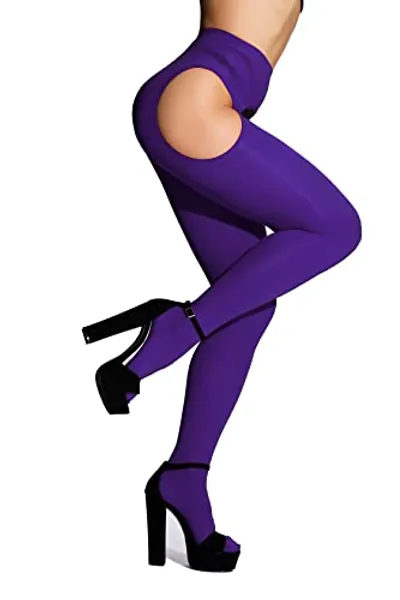 SUREPOCH Suspender Tights for Women Plus Size Garter Belt White Control Top Pantyhose