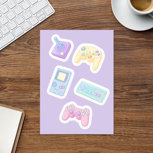 Consoles | Sticker sheet | Retro Gaming