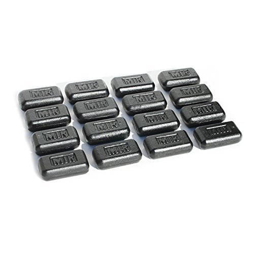 MIR Set of 3 Lb Iron Weights for Weighted Vest 3LBS - 60LBS - 16 PIECES