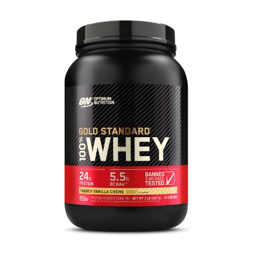 Optimum Nutrition Gold Standard 100% Whey Protein Powder, French Vanilla Creme, 2 Pound (Packaging May Vary) - French Vanilla 2 Pound (Pack of 1)