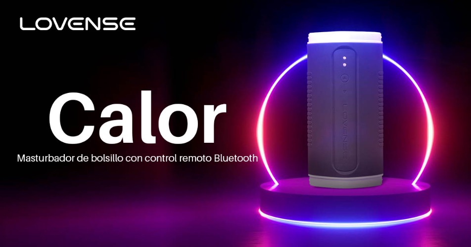Lovense® Calor: ¡Masturbador vibrador de bolsillo con control de profundidad y Bluetooth!