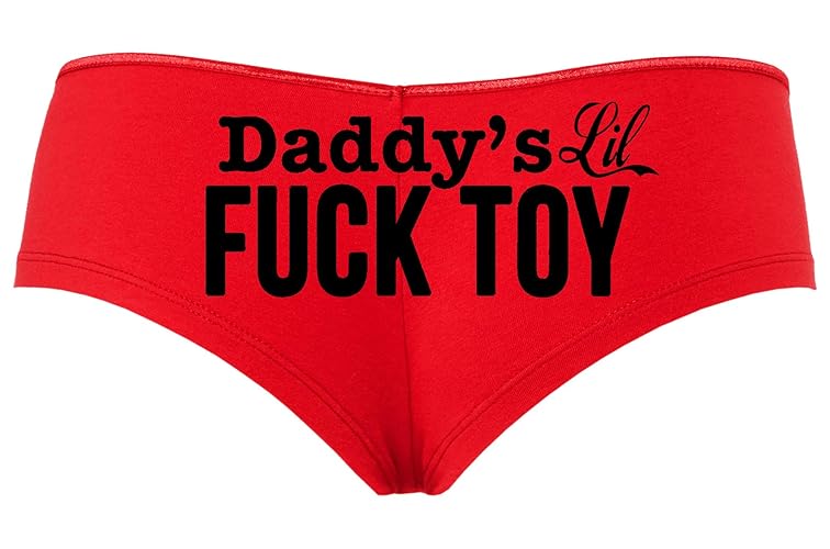 Knaughty Knickers Daddys Little Lil Toy toy ddlg bdsm owned boyshort - M - Black