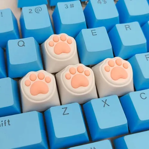 4PCS/Set Kawaii Cat Claw Keycap