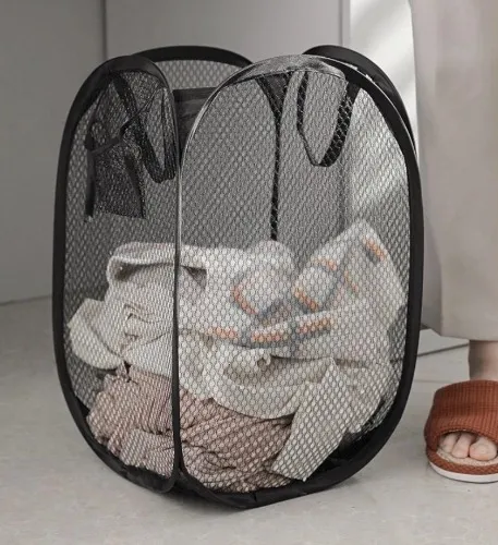 Cesto De Roupa Dobrável Para Roupas