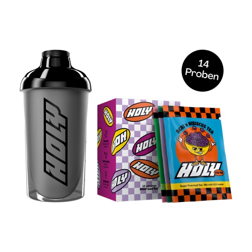 HOLY Iced Tea® Starter-Set - mit schwarzem Logo Shaker
