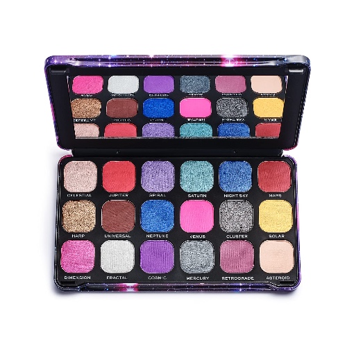 Makeup Revolution, Forever Flawless, Eyeshadow Palette, Constellation, 18 Shades, 19.8g