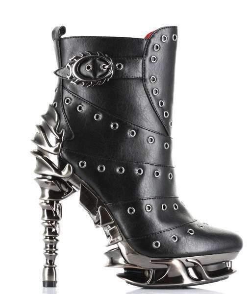 Hades Alternative Shoes Raven Black Boots - 8 / Black