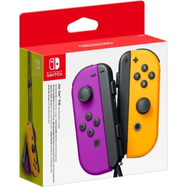 Nintendo Switch Joy-Con Controller Pair Purple & Neon Orange