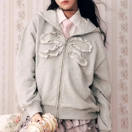 Bowknot Oversized Hoodie