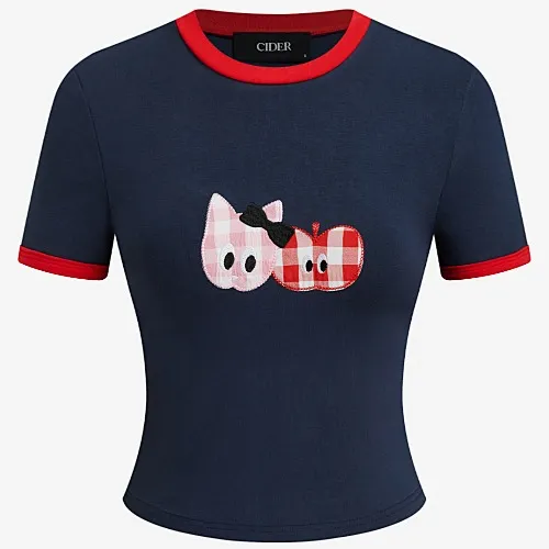 Cider Icon Short Sleeve Contrasting Tee