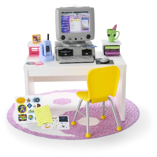 Isabel™ & Nicki’s™ Computer & Desk Set for 18-inch Dolls (Historical Characters) | Default Title