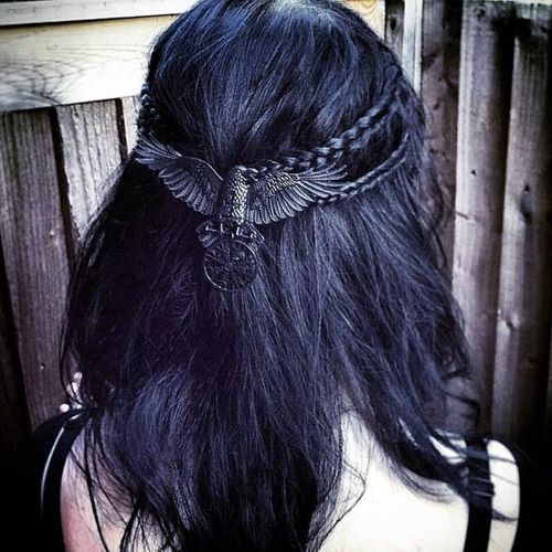 Black Eagle Hair Pin