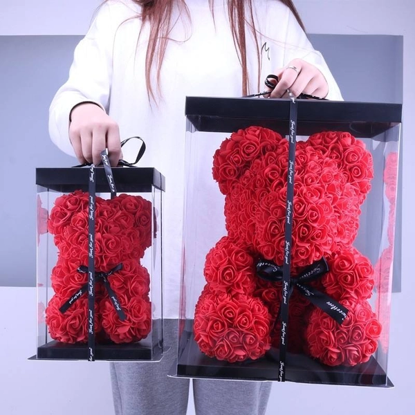 Valentine's Foam Heart Rose Bear