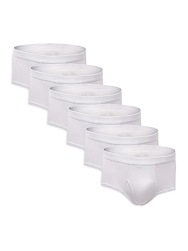 Fruit of the Loom Men's Briefs (Pack of 6) - White
