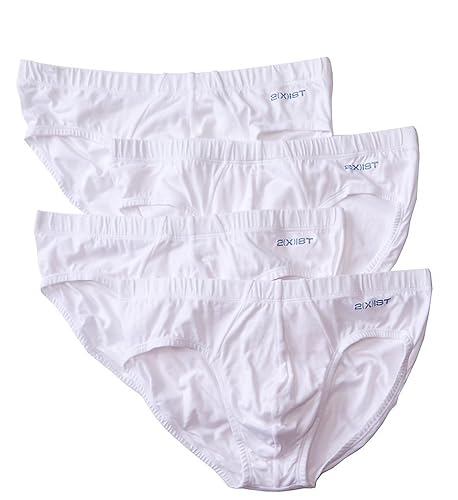 2(X)IST Men's Cotton Stretch Bikini Brief 4-Pack - White