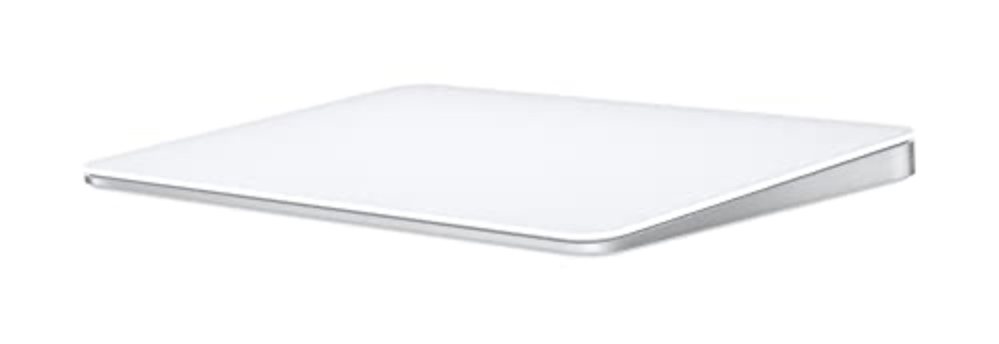 Apple Magic Trackpad: Wireless, Bluetooth, Rechargeable. Works with Mac or iPad; Multi-Touch Surface - White - White