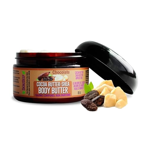 Cocoa & Shea Body Butter - Simply Go Natural Cosmetics Cocoa Body Butter - Organic Cocoa Body Butter - Whipped Cocoa Body Butter - Body Butter For Men and Women - Body Butter For Dry Skin - Body Moisturizer Cream. - Cocoa & Shea