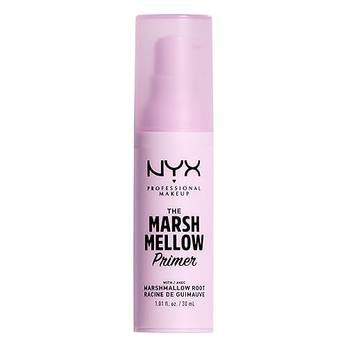 NYX Professional Makeup Marshmellow Primer, Makeup Primer Base, Versatile Skin-Focused Primer for Smooth & Even Complexion, Marshmallow Root, Vegan Formula*, 30 ml - 30 ml (Pack of 1) - The Marshmellow