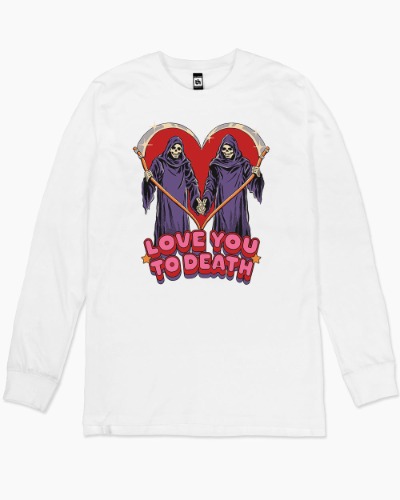 Love You To Death Long Sleeve | Men's / White / 2XL
