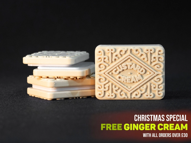 Custard Cream Fidget Slider | Satisfying Snappy Magnetic Fidget Toy